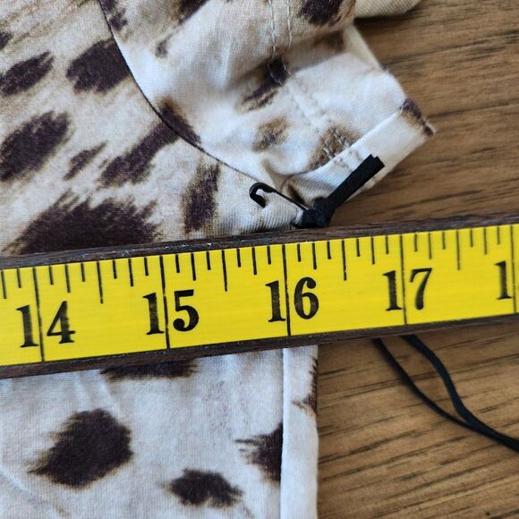 L’AGENCE Leopard Animal Print Fitted Tee | Size S - Picture 5 of 7